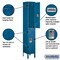 Salsbury Industries Wardrobe Locker, 78 in. H x 12 in. D, Blue 62162BL-U